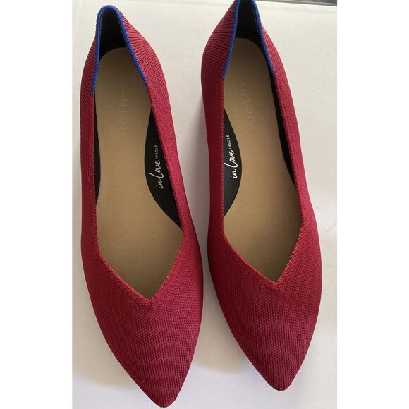 New Rothy's High Point Shoes Heels in Red Size 10 - Picture 3 of 5